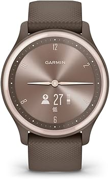 Amazon | ガーミン vivomove Sport Peach Gold/Cocoa ハイブリッド