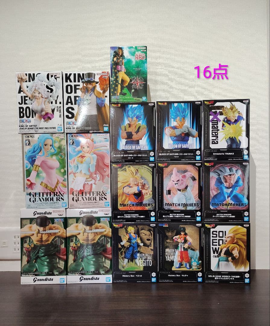 【新品・未開封】プライズフィギュア 16個セット まとめ売り BANPRESTO（バンプレスト） ドラゴンボールZ SOLID EDGE WORKS THE出陣