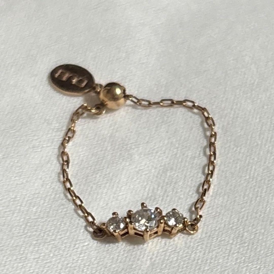 DUB ダブル　チェーンリング　ゴールド　ダイアモンド ブランド　宝石　指輪 ダイヤモンド 2.5ct イエローゴールド リング(指輪)【品質保証書/宝石